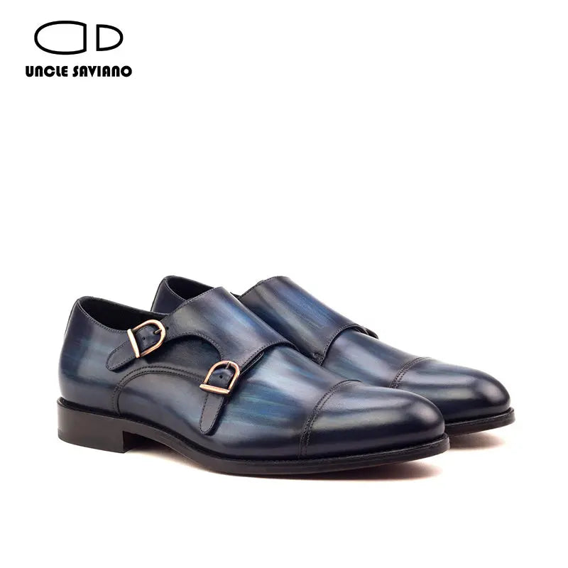 Double Monk Straps Mens Dress Shoes