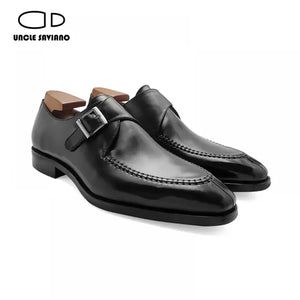 Luxury Single Monk Strap Men Shoes