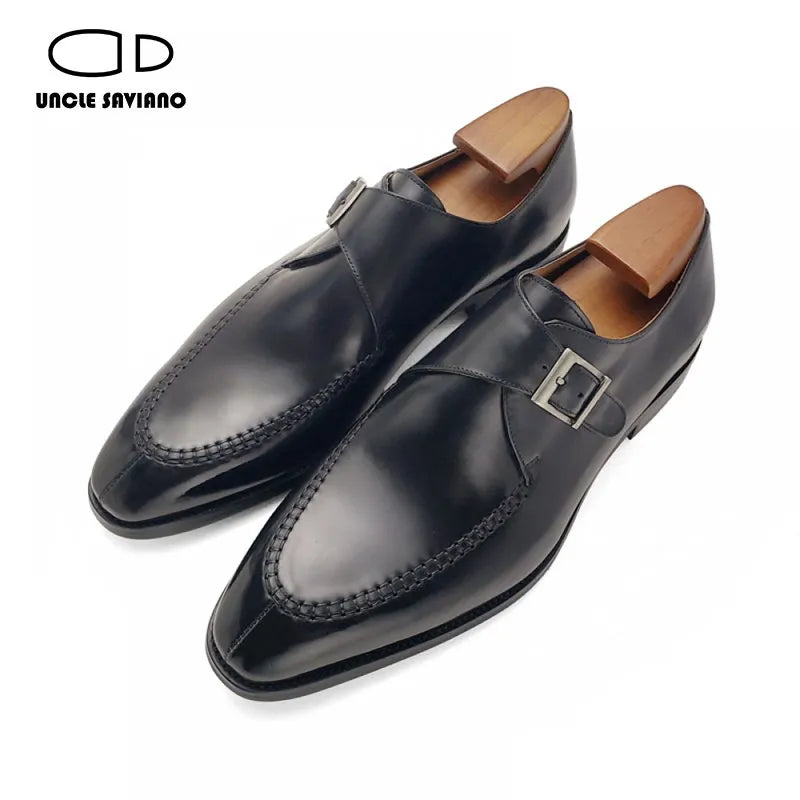 Luxury Single Monk Strap Men Shoes